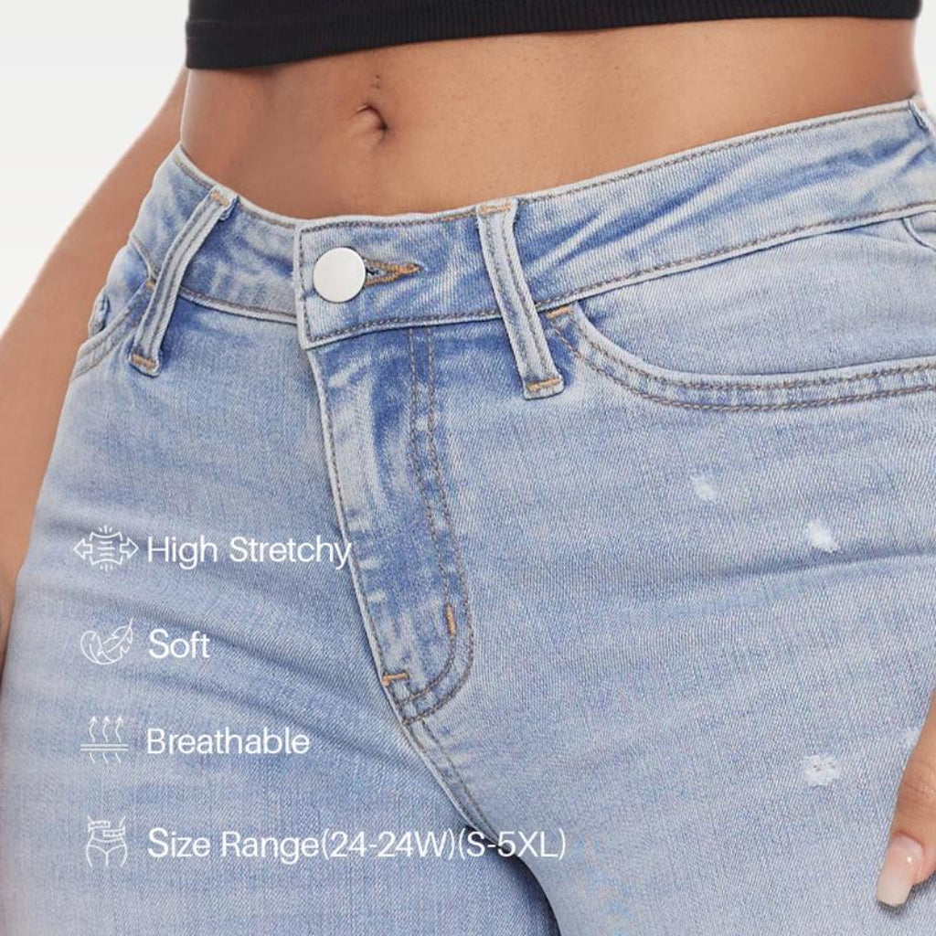 Viral BBL Mid-Low Rise Jeans
