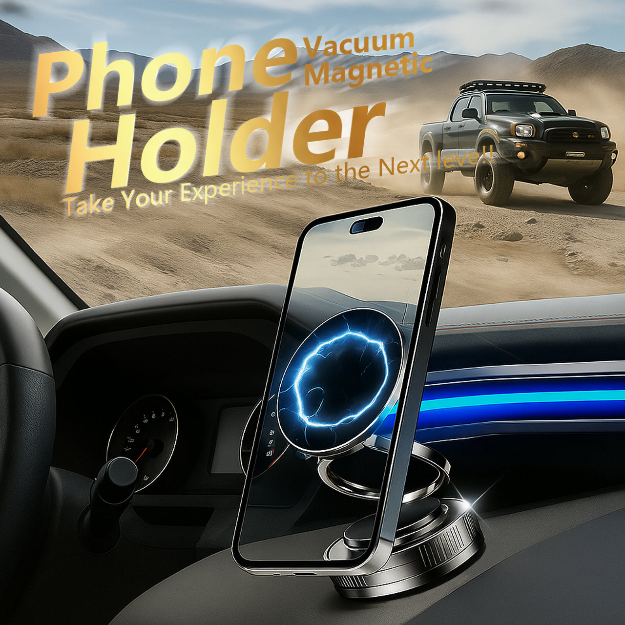360° Adjustable Vacuum Magnetic Phone Holder