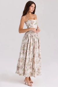 Cream Floral Print