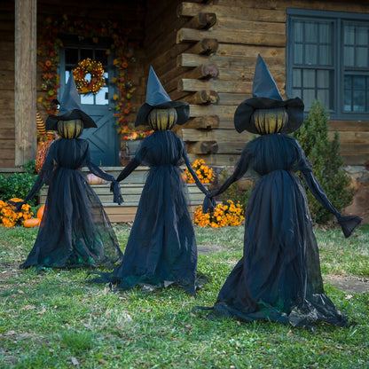 Lighted Witch Stakes Decoration