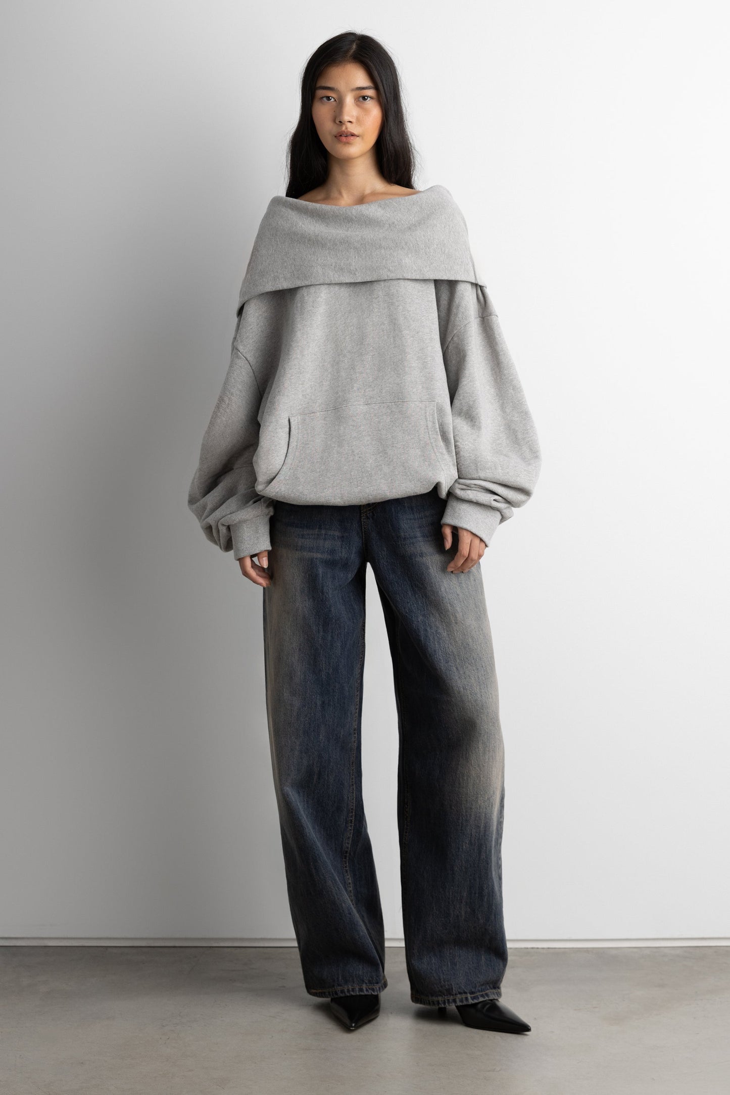 Slouchy Oversized Drape Hoodie