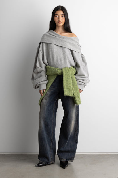 Slouchy Oversized Drape Hoodie