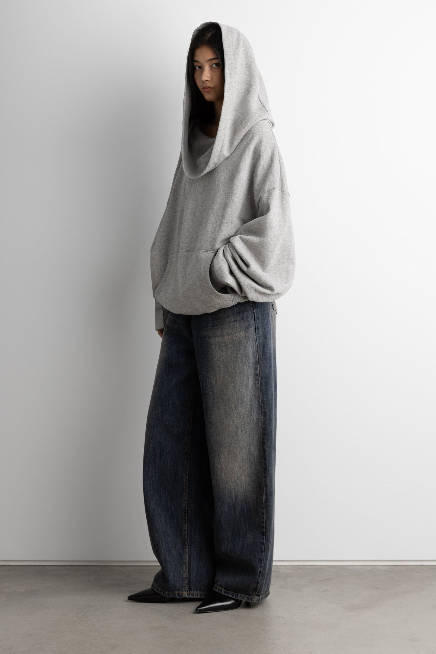 Slouchy Oversized Drape Hoodie