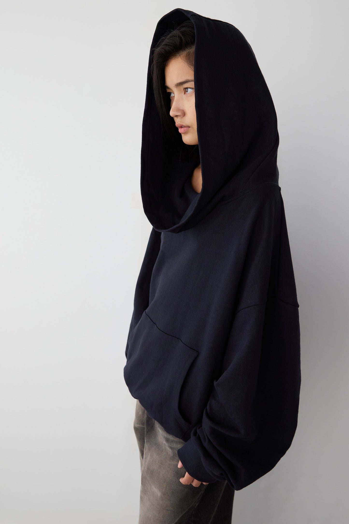 Slouchy Oversized Drape Hoodie