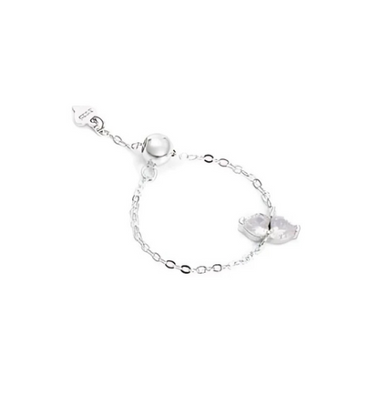 Viral U & Me Chain Heart Ring